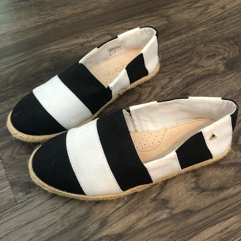 Aldo Striped Espadrille Flat